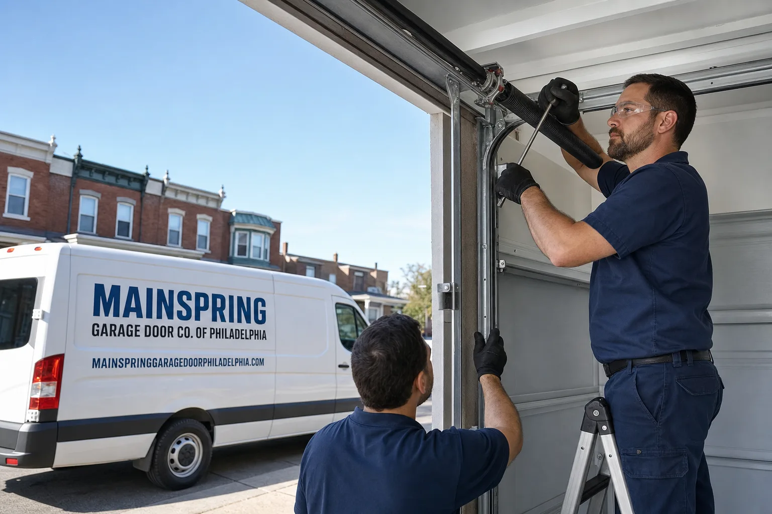 Mainspring Garage Door Co. of Philadelphia garage door team